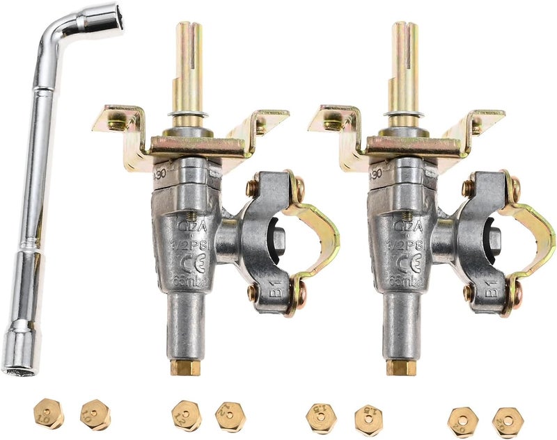 DRELD Blackstone 36 Gas Grill Griddle Burner Control Valve for Blackstone Tabletop Gas Grill Griddle 1554 1565, 4 Burner and 2 Burner Grill Control Valve with Orifice - Image 1